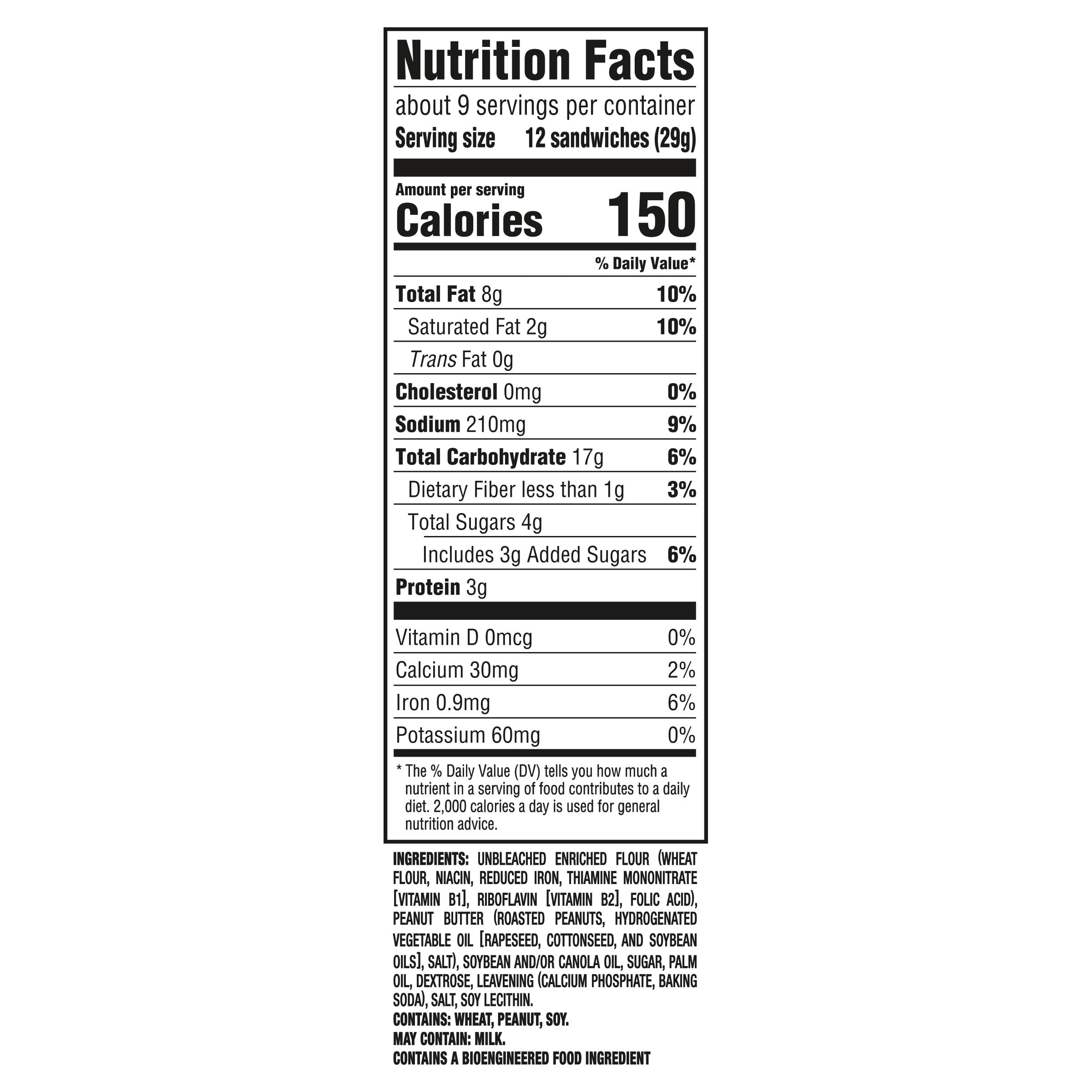 RITZ Bits Peanut Butter Sandwich Crackers - Crunchy Snack for Kids & Adults - 8.8 oz Pack - Perfect for School Lunches, Office Snacks & On-the-Go Treats