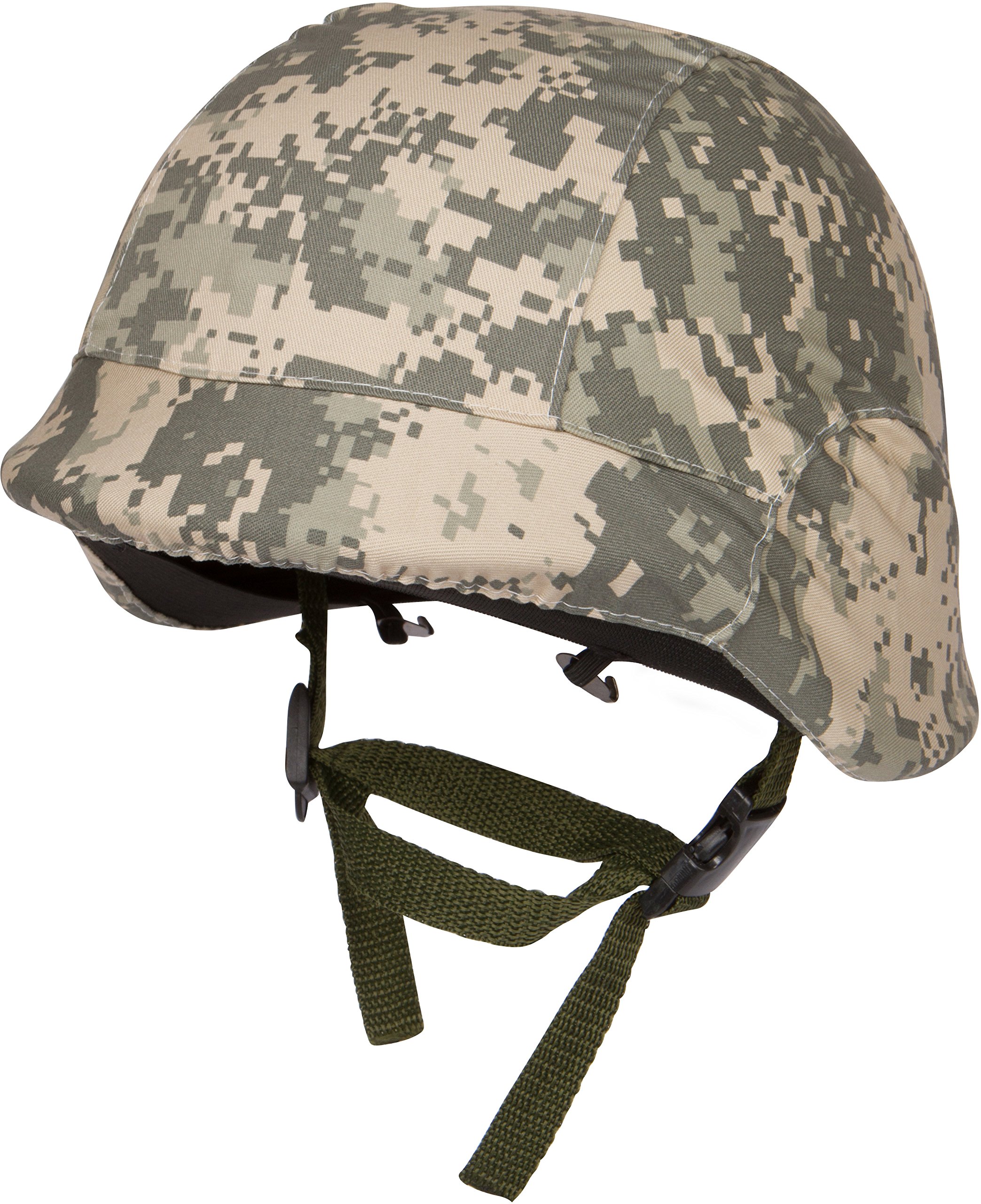 Tactical M88 ABS Adjustable Helmet with Chin Strap, Digital Camo, 11x10x7.5 Inches - Ideal for Military, Airsoft, and Outdoor Adventures