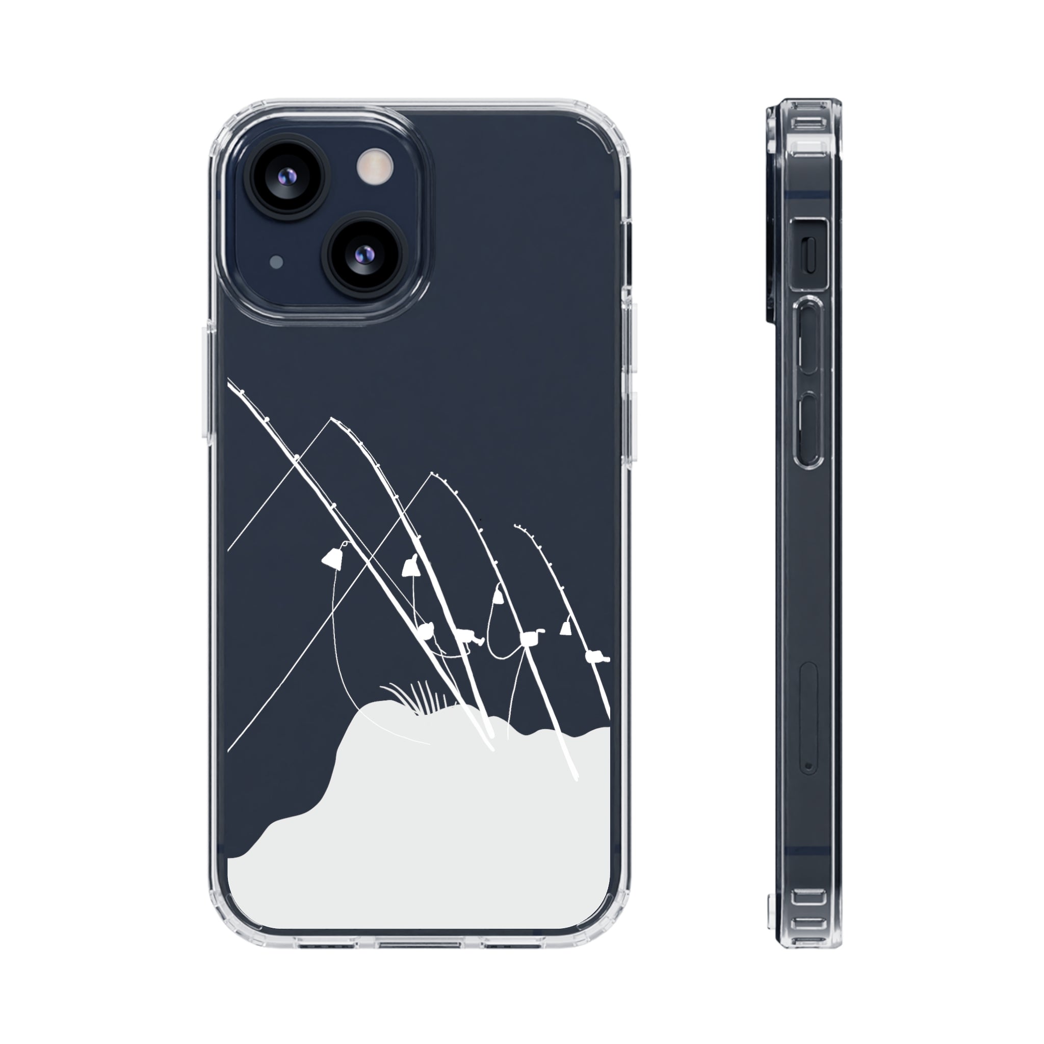 Gone Fishing Clear Phone Case - Durable Protective Cover for iPhone & Samsung - Perfect for Outdoor Activities, Fishing Trips & Daily Use