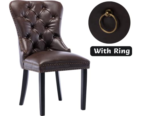 Pu Leather-dark Brown-with Ring