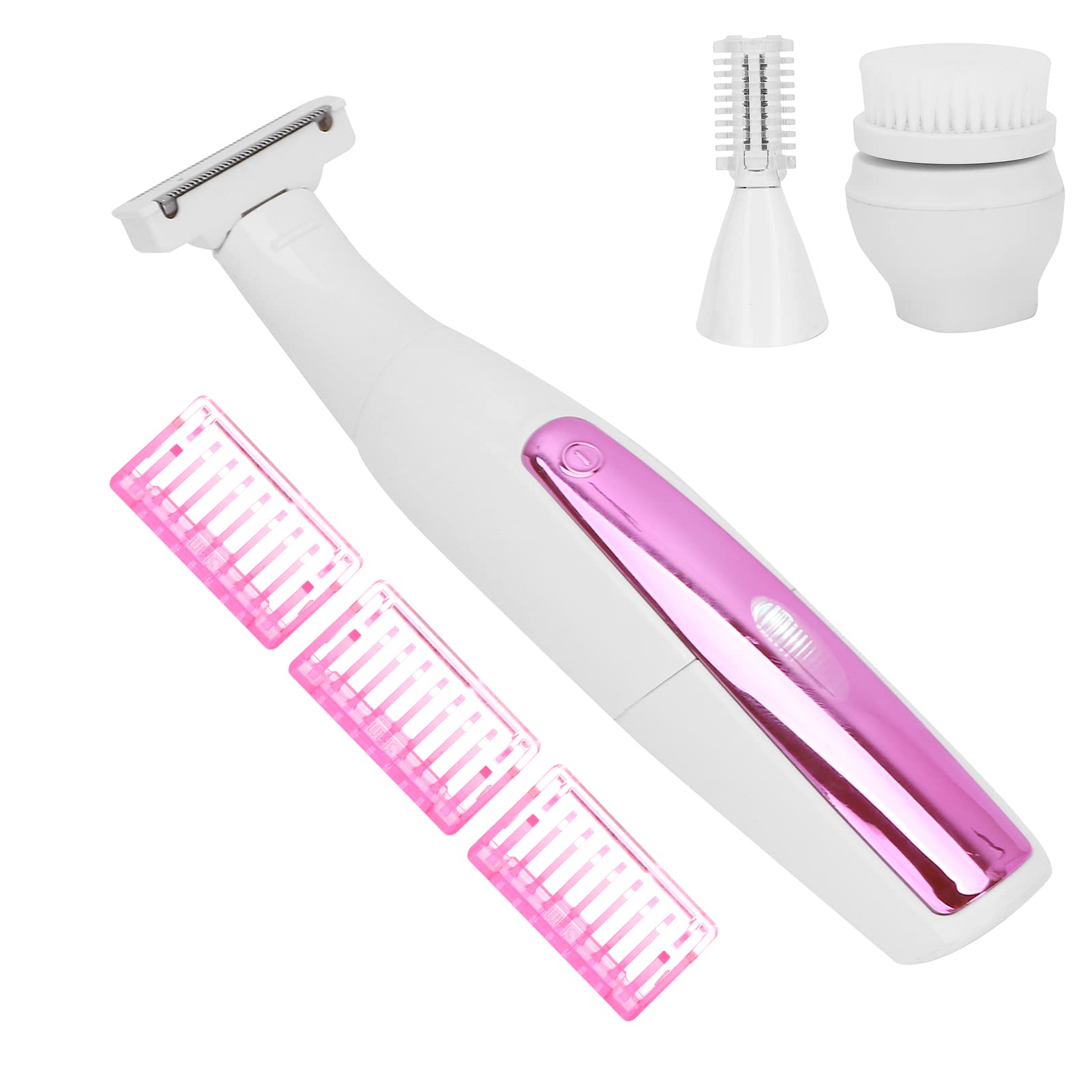 Women's 3-in-1 Electric Razor & Trimmer for Face & Eyebrows - Skin Care & Hair Removal