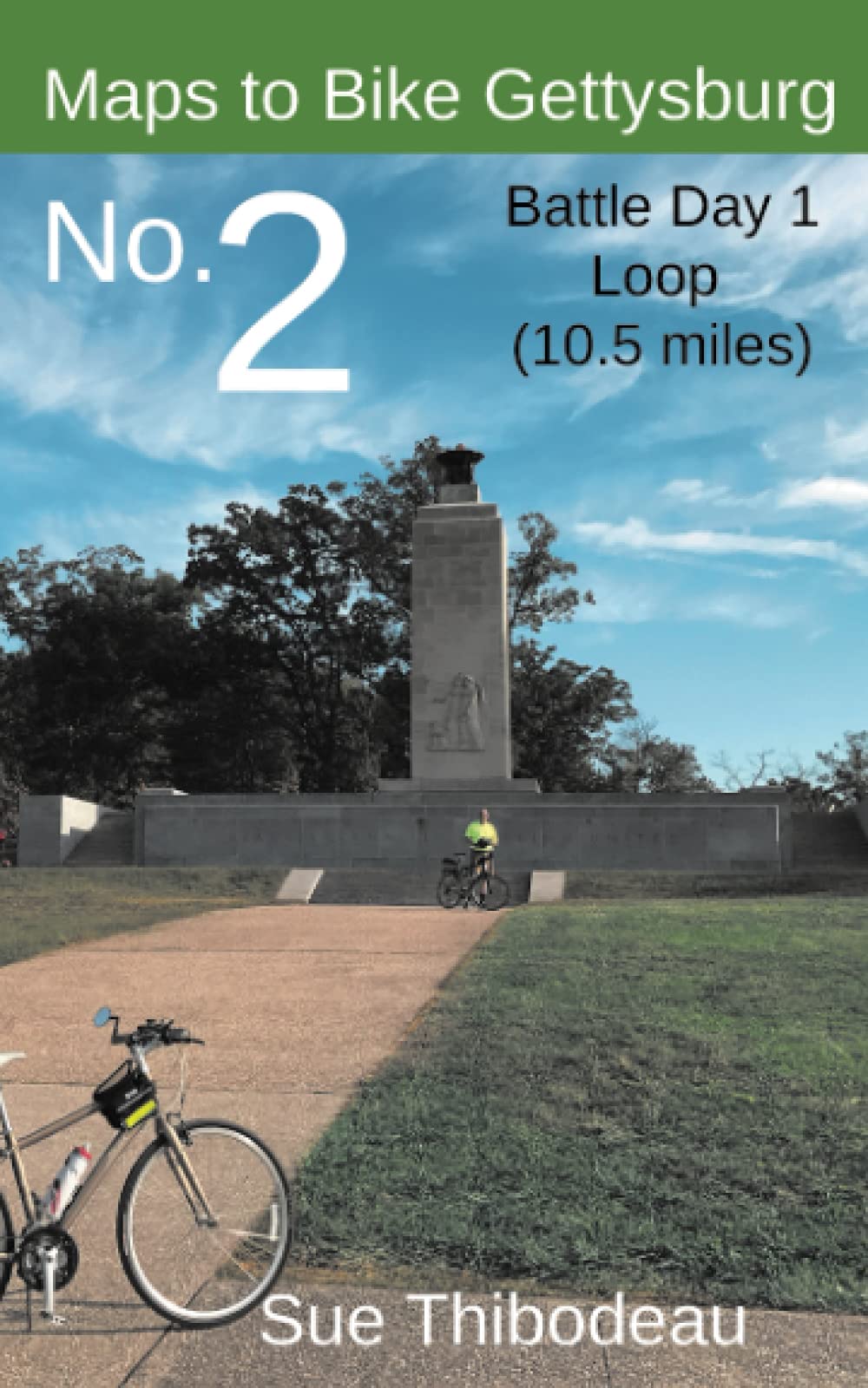 Gettysburg Bike Trail Map No. 2: Battle Day 1 Loop Route - Detailed Cycling Guide for History Lovers | Perfect for Outdoor Adventures & Historical Exploration