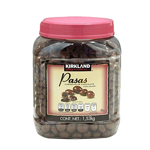 Kirkland Signature Milk Chocolate Covered Raisins - 54oz Bulk Pack | Gourmet Chocolate Snacks for Parties, Gifts & Healthy Desserts