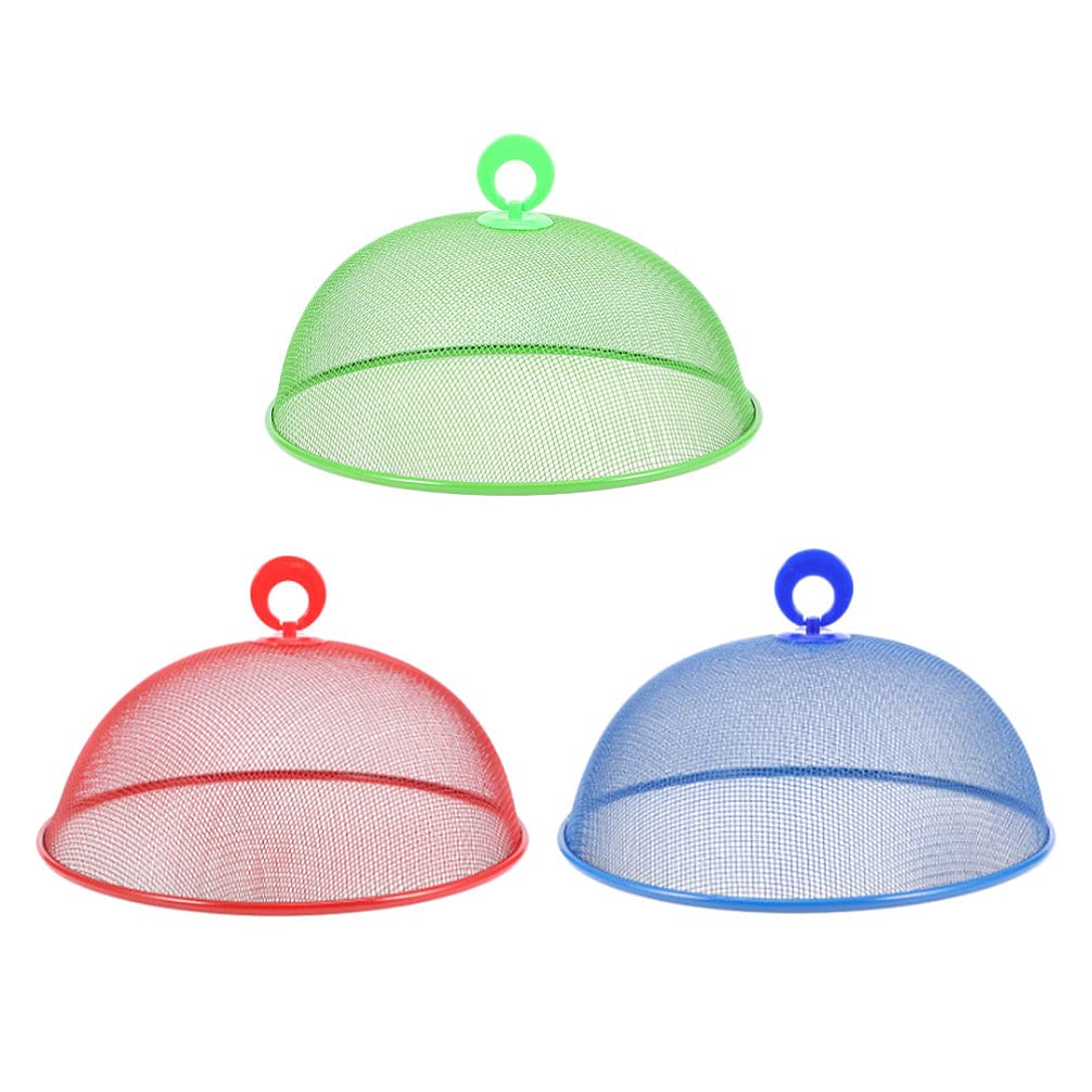 OSALADI 3-Piece Food Cover Set - Reusable Dish Protectors & Picnic Food Tents for Outdoor Dining, Parties, and Buffet Serving | BPA-Free Mesh Food Covers for Flies and Bugs Protection