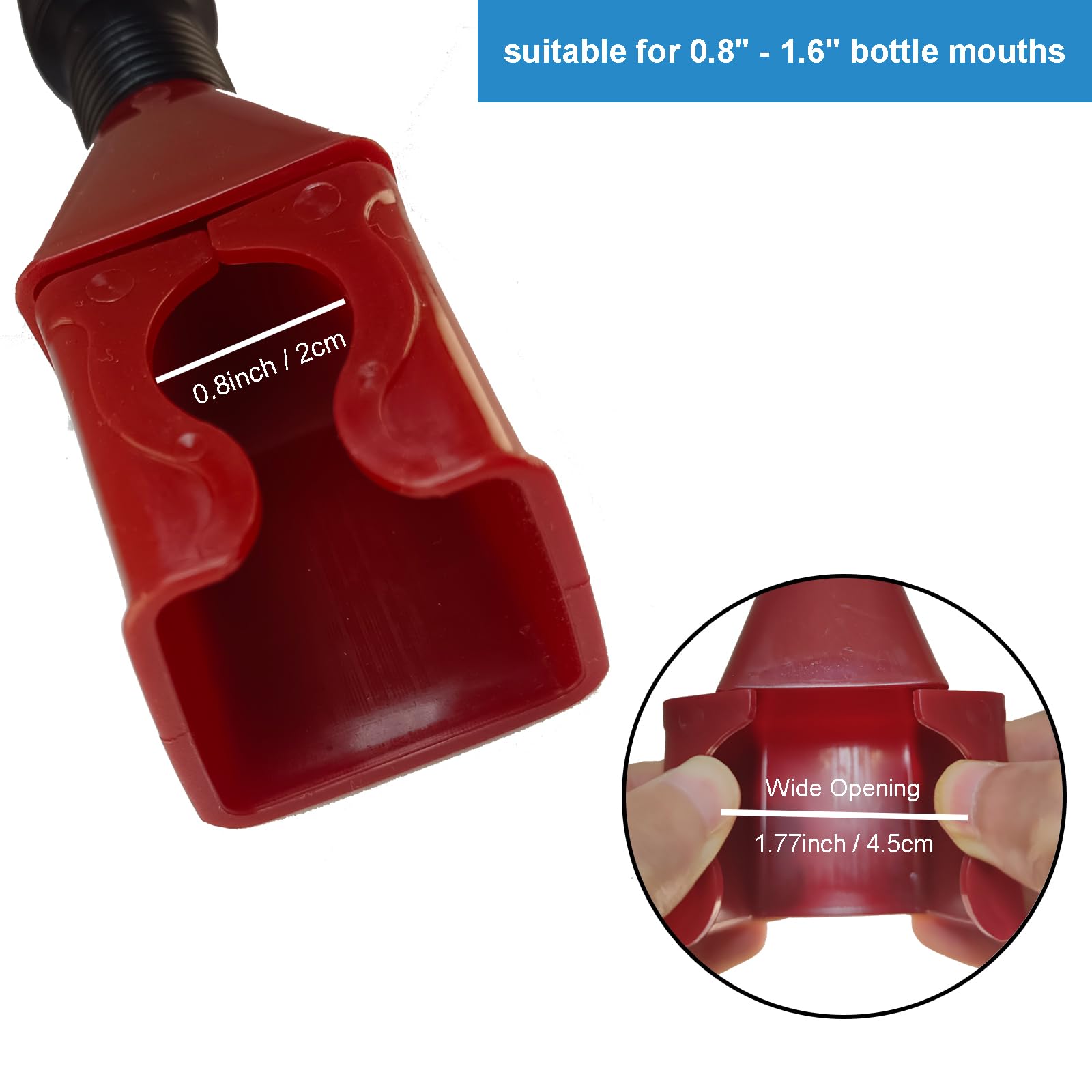 4PCS Retractable Auto Fuel Funnels - Flexible Snap-On Oil Change Funnel for Cars, Trucks & Motorcycles - Perfect for Engine Oil Changes, Fluid Draining & Bottle Filling - Durable Automotive Funnel Set with Clip Design