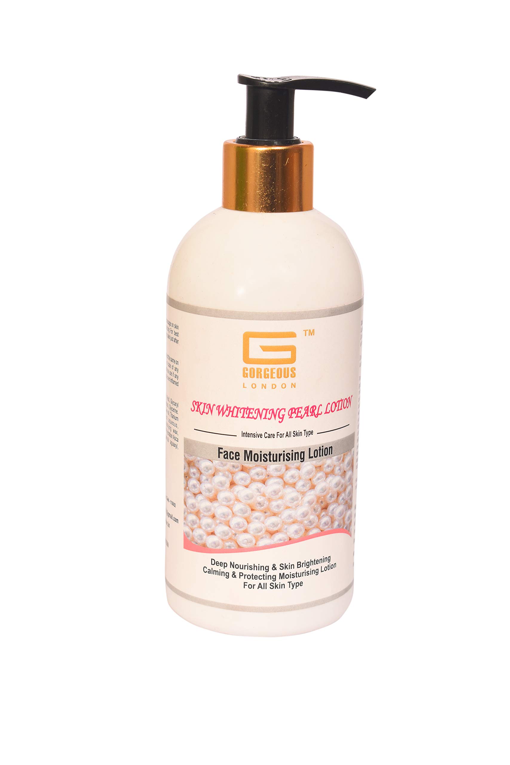 London Skin Brightening Pearl Face Moisturizer & Almond Milk Honey Body Lotion Set (2 x 300ml) - Hydrating Skincare Combo for Glowing Skin | Perfect for Daily Moisturizing & Nighttime Routine