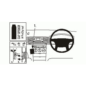 ClicOn No Holes Angled Dash Mount for Toyota Corolla 2002-2007 | Secure Phone Holder for Hands-Free Navigation & Driving | Perfect for Commuting, Road Trips & Uber/Lyft Drivers