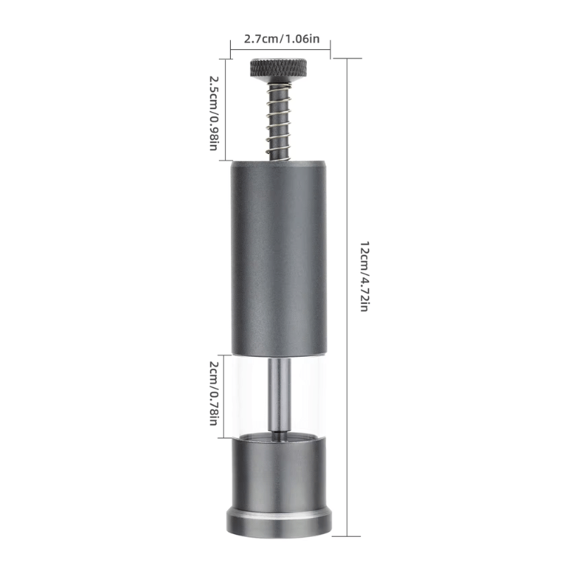 AQUAPRO Mini Aluminum Fish Feeder F1 - Automatic Fish Food Dispenser for Aquariums & Fish Tanks - Perfect for Vacation Feeding & Daily Use