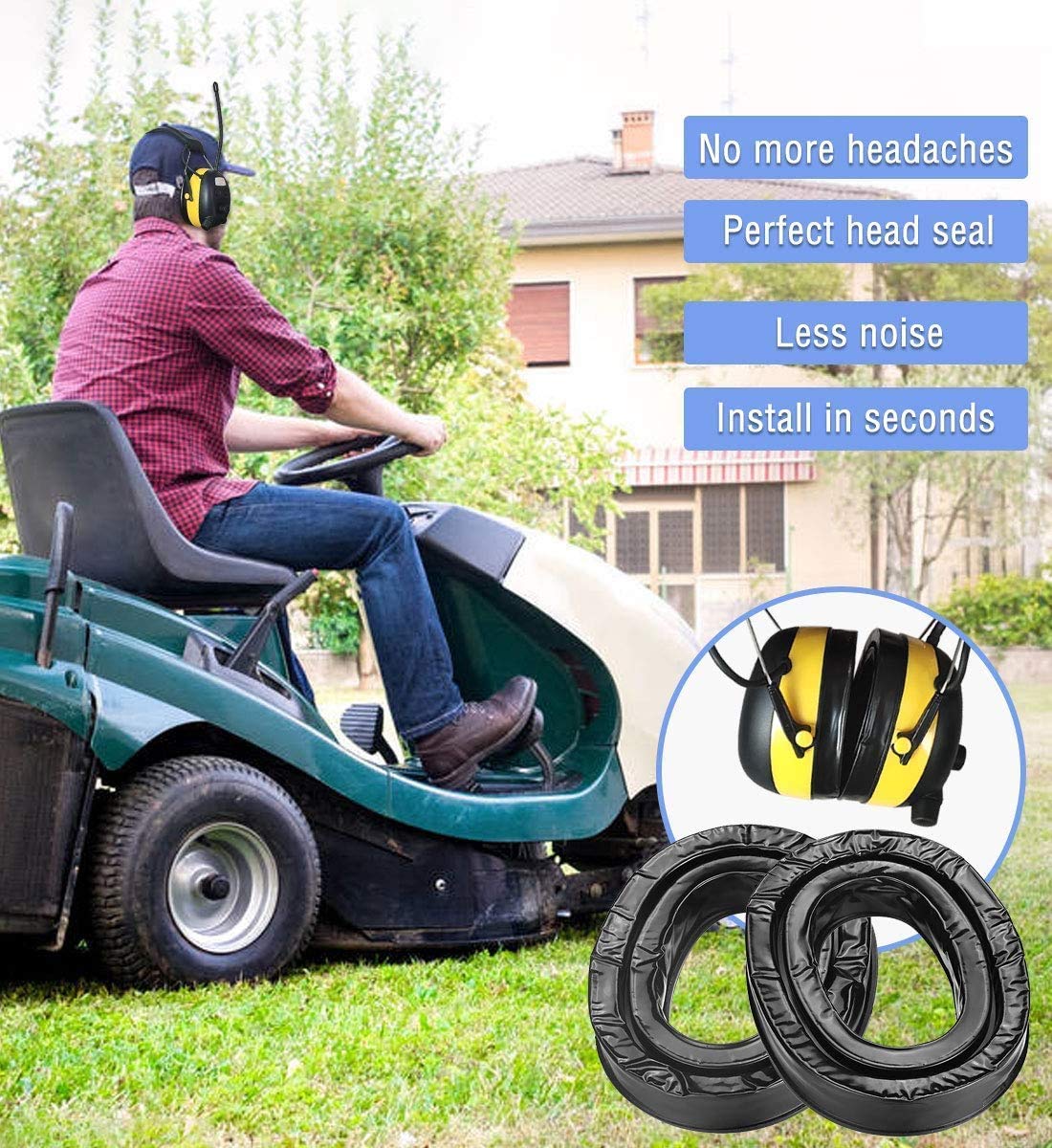 PROHEAR 033 Upgraded Bluetooth Hearing Protection Headphones with GEP01 Gel Ear Pads - Noise Cancelling Wireless Earmuffs for Shooting, Construction & Industrial Work (Compatible with 3M PELTOR Headsets)