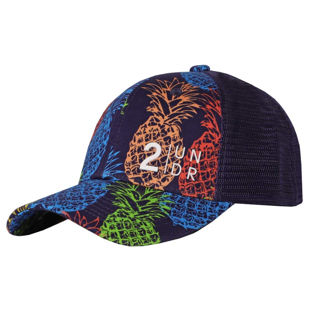 2UNDR Snapback Mesh Print Hat - Adjustable Baseball Cap for Men & Women - Breathable & Stylish for Sports, Outdoor Activities & Casual Wear