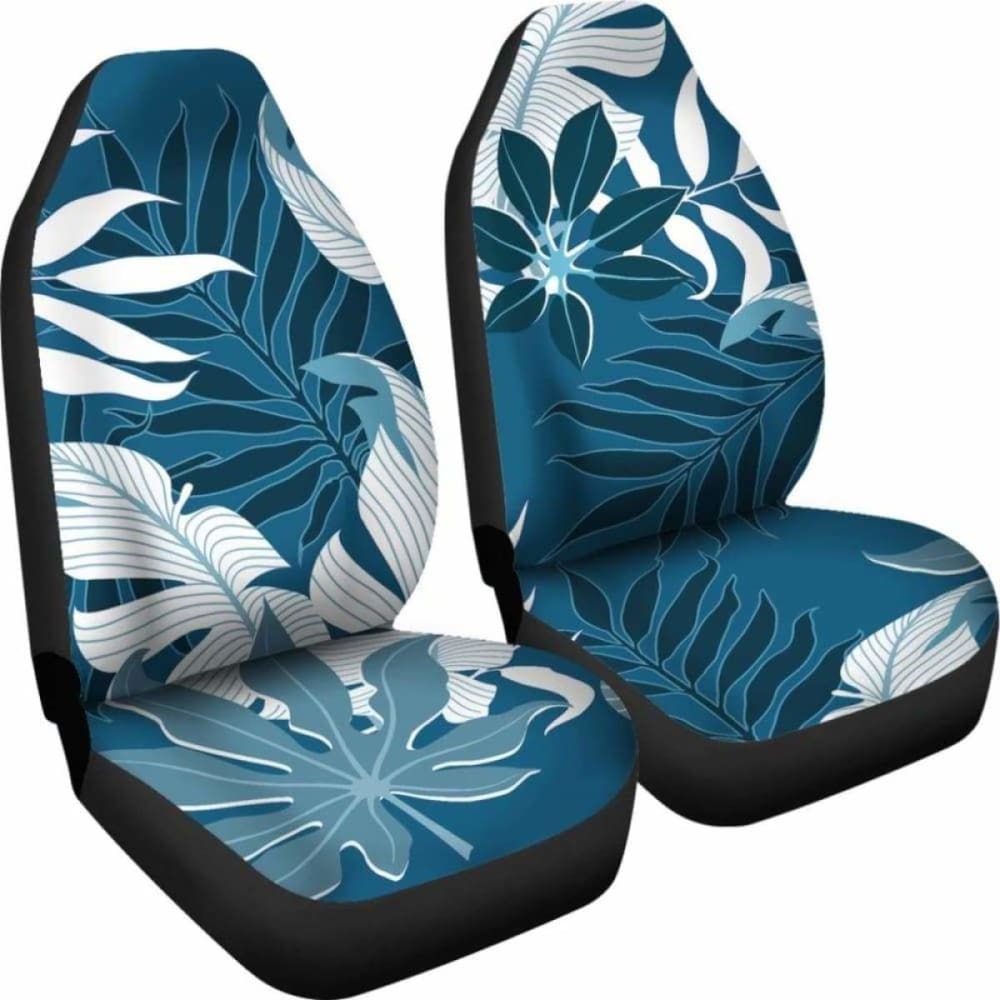 Premium Blue Leaves Car Seat Covers - Universal Fit for Cars, Trucks & SUVs - Soft & Durable Protection - Perfect for Road Trips, Daily Commutes & Family Travel