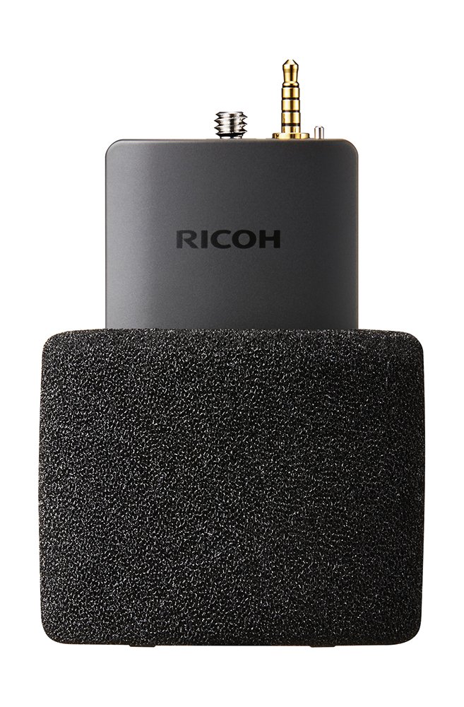 Ricoh TA-1 3D Audio Microphone for Theta V 360 Camera - Binaural Recording for VR/ASMR/YouTube Videos - Perfect for Travel Vlogging & Immersive Sound Capture