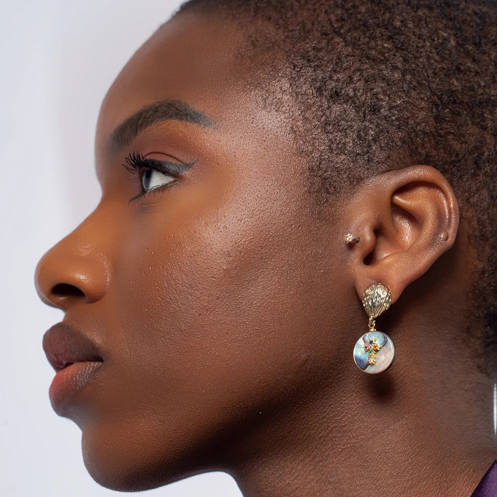 Elegant Mother of Pearl Cross Earrings for Women - Hypoallergenic Dangle Jewelry - Perfect for Church, Weddings & Everyday Wear