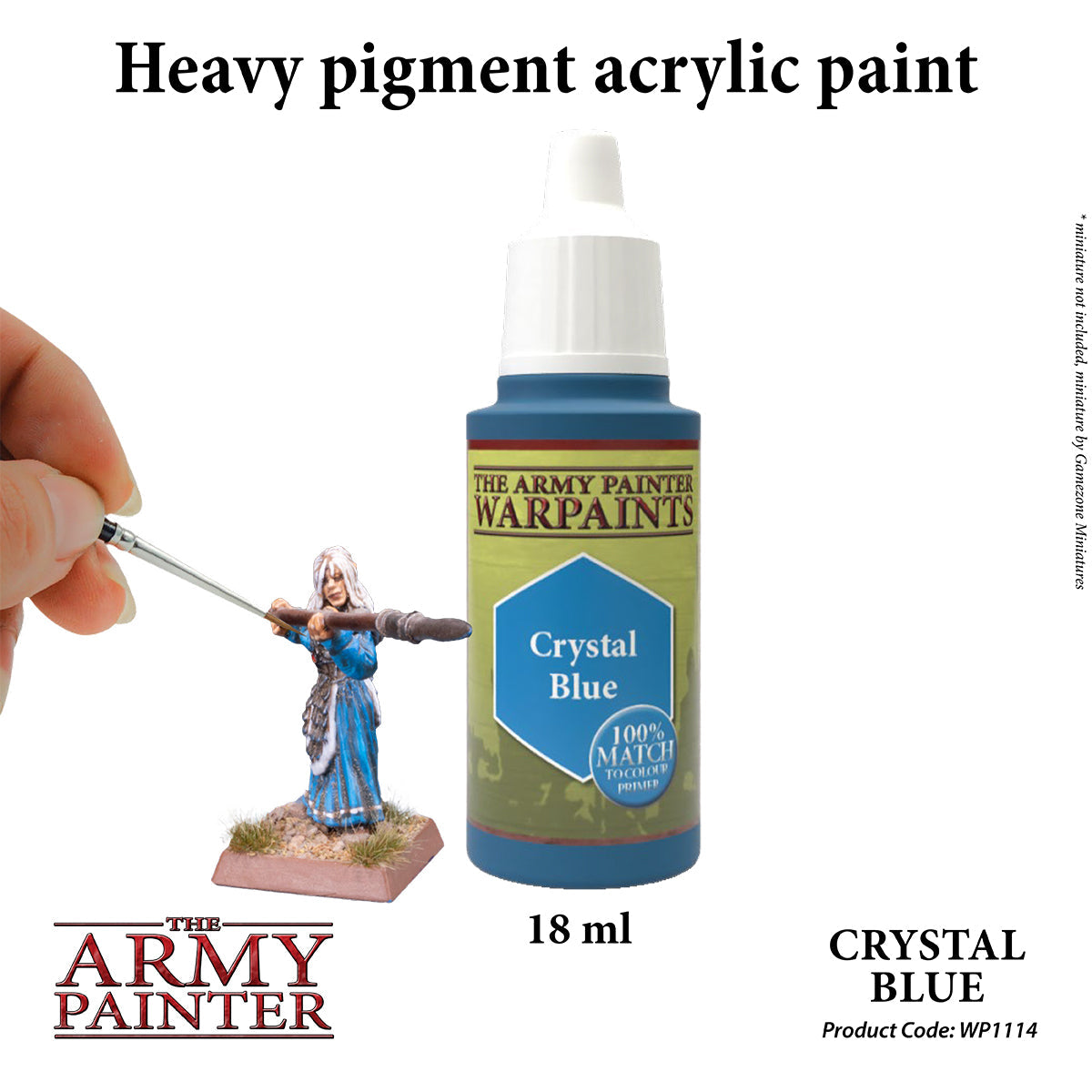 Crystal Blue Warpaints - High-Quality Face & Body Paint for Cosplay, Halloween, and Theater Makeup | Safe & Vibrant for Professional & DIY Use