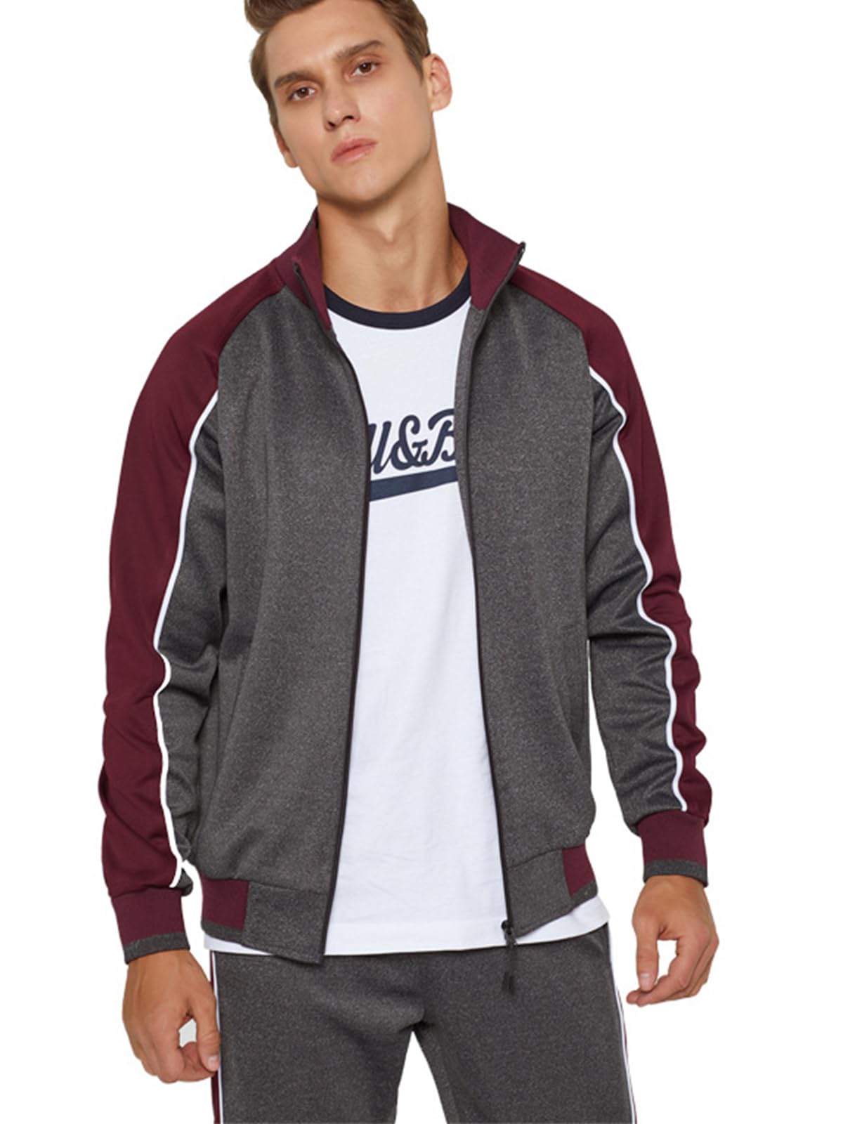 Litteking Men's 2-Piece Tracksuit Set - Long Sleeve Sweat Suit for Casual Wear & Sports Jogging | Gym, Running, Lounge & Streetwear Outfit