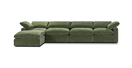 5-Seat Aspen Modular L-Shaped Sectional Sofa - Modern Living Room Furniture for Small Spaces & Apartments - Perfect for Family Gatherings & Movie Nights