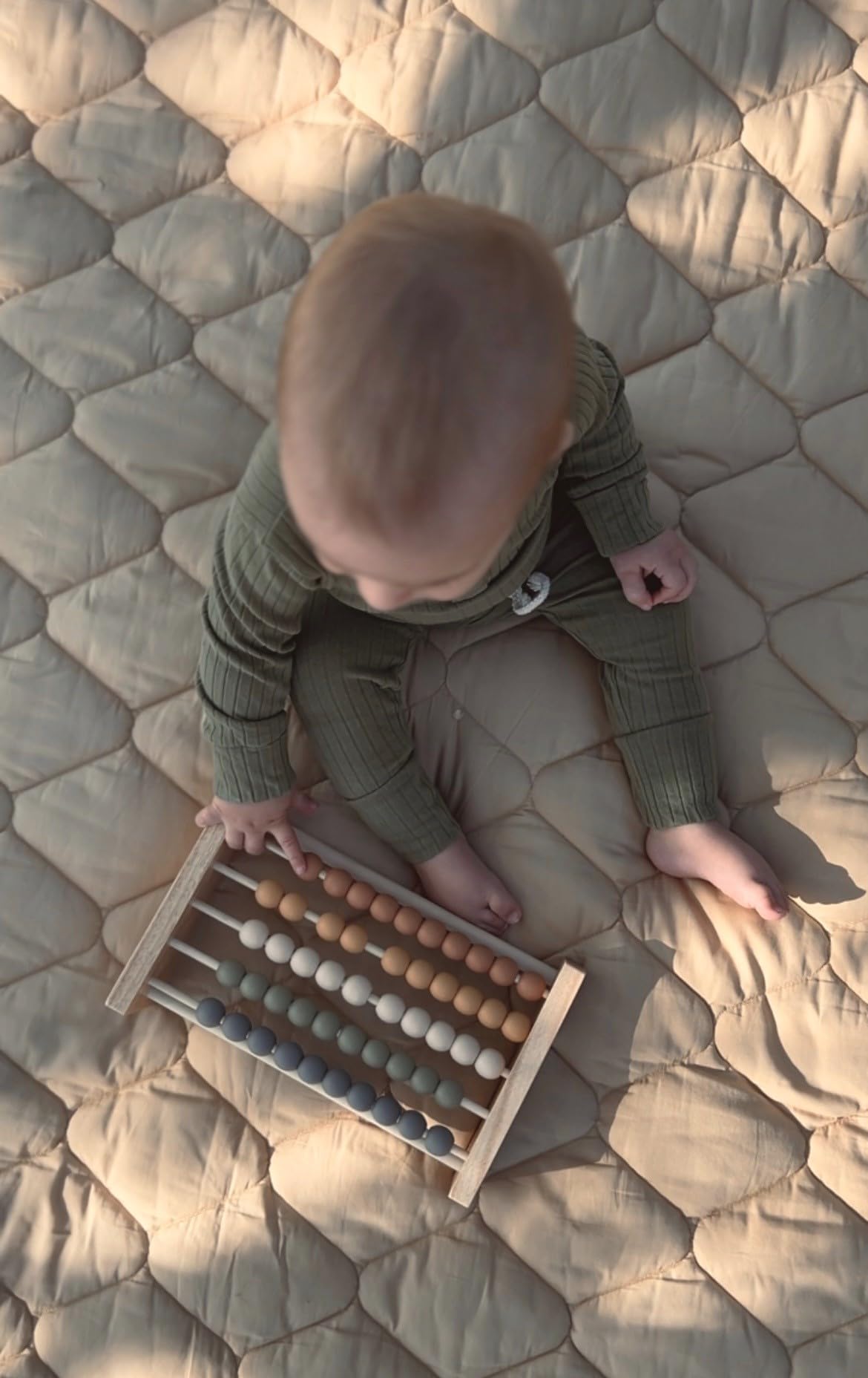Boho Abacus - Wooden STEM Toy for Toddlers - Montessori Math Learning Beads - Modern Educational Toy for Kids - Boho Nursery & Playroom Decor - Perfect for Home, Classroom, and Preschool Learning Activities