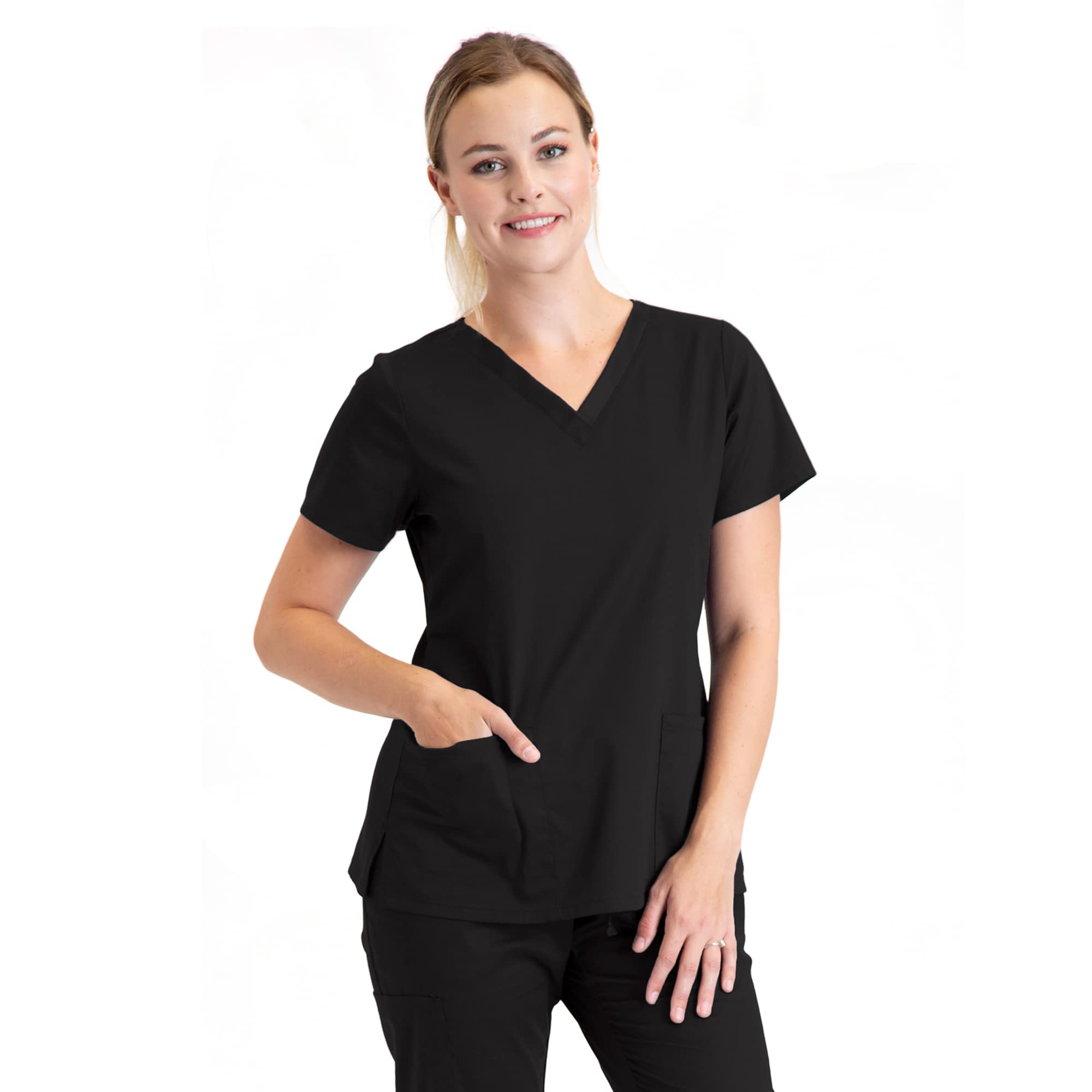 BARCO Essentials Women's Unison Scrub Top - Comfortable Medical Uniform for Nurses & Healthcare Professionals | Perfect for Hospital Shifts & Clinical Work