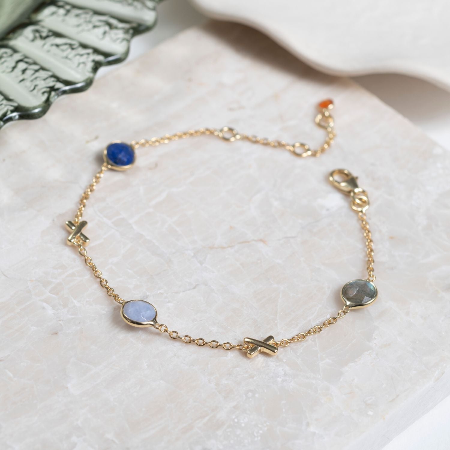 Miramar Gemstone Bracelet for Women - Healing Crystal Beaded Bracelet for Positive Energy & Good Luck - Perfect for Yoga, Meditation & Spiritual Gifts