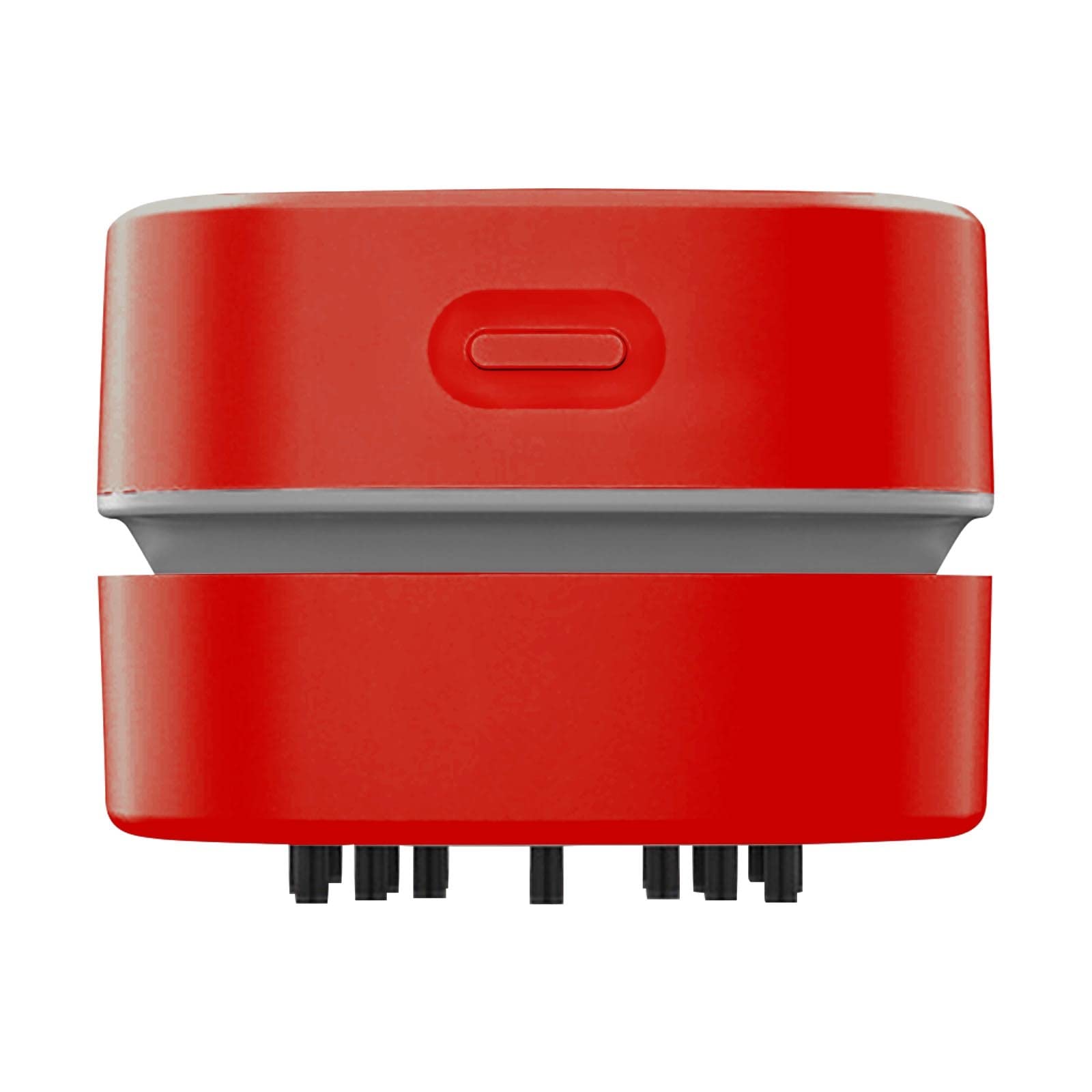USCallm Mini Electric Vacuum Cleaner - Portable Desktop Vacuum with Multifunction, Eraser Cleaner & Detachable Design | USB Rechargeable for Home, Office & Kitchen Cleaning (Red) | Perfect for Small Spaces, Keyboard Cleaning & Craft Mess Cleanup