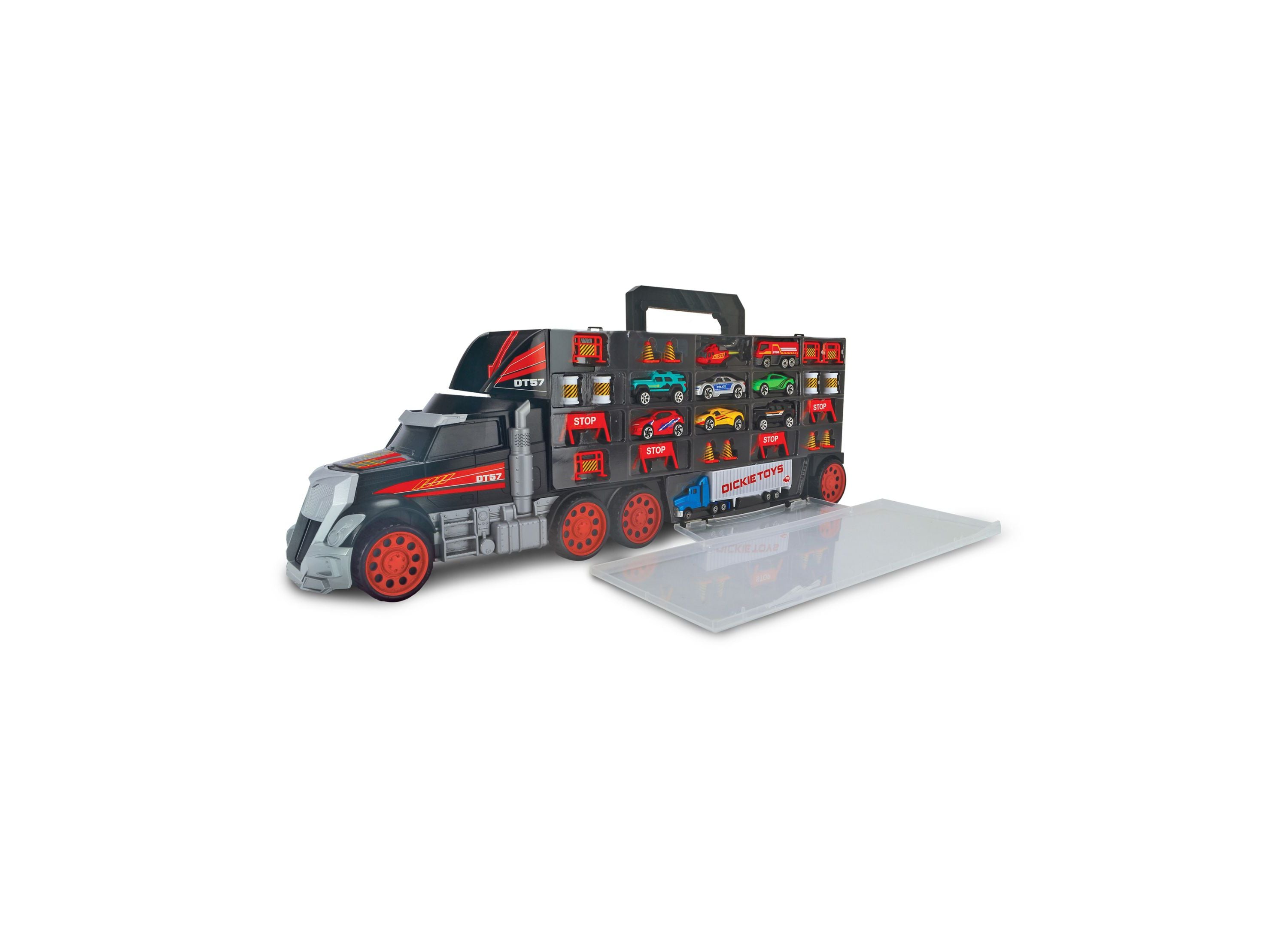 Dickie Toys XXL Truck Carry Case & Die-Cast Playset - Durable Storage & Play Set for Kids - Perfect for Travel, Home & Outdoor Adventures