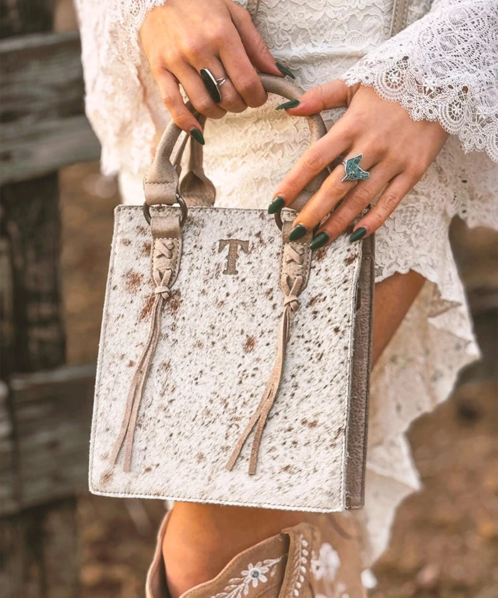 Trinity Ranch Genuine Hair-On Cowhide Leather Mini Crossbody Purse - Stylish & Durable for Everyday Use, Travel, and Casual Outings