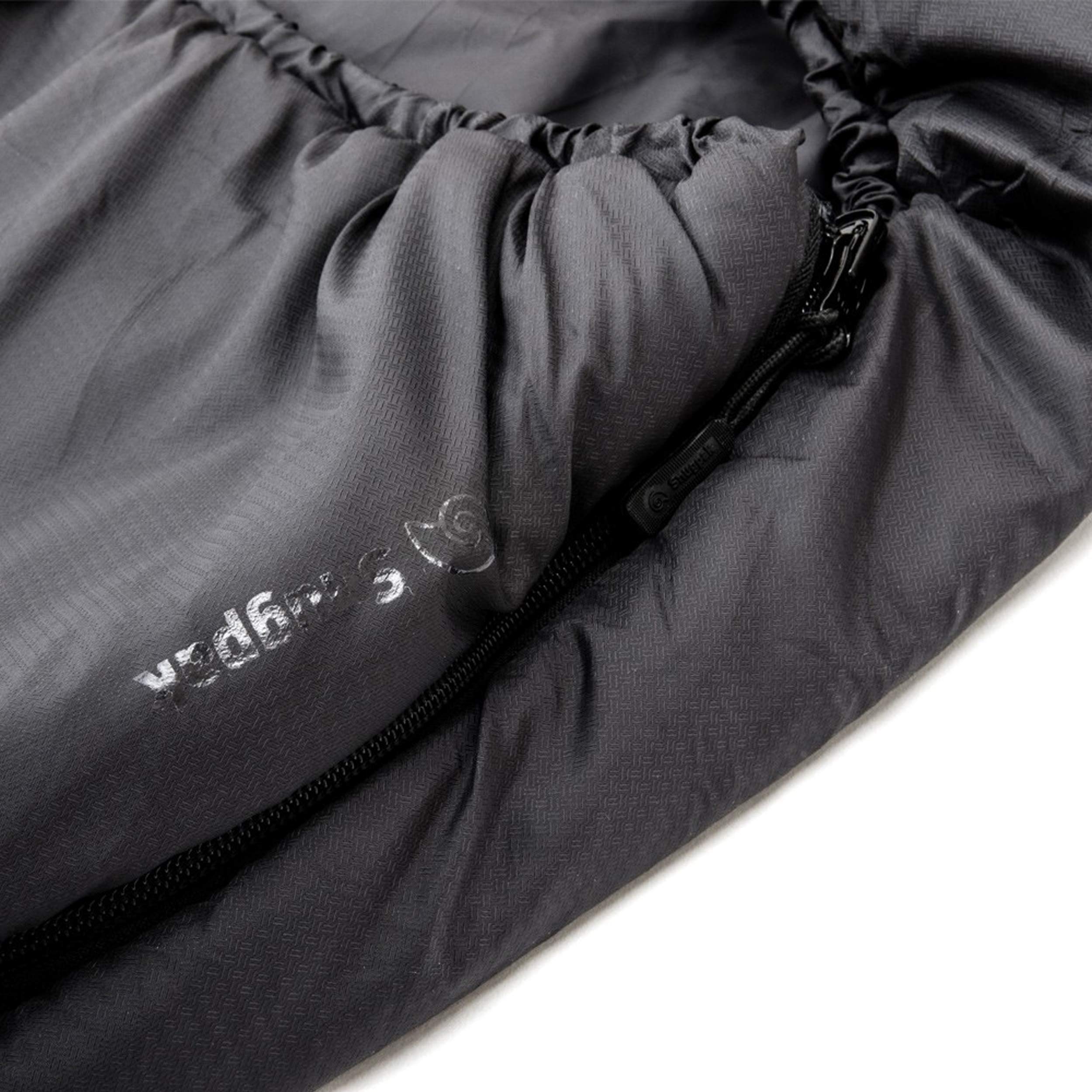 Snugpak Softie 3 Merlin Sleeping Bag - 41°F Lightweight Compact for Camping, Hiking & Backpacking - Black Sleeping Bag for Outdoor Adventures
