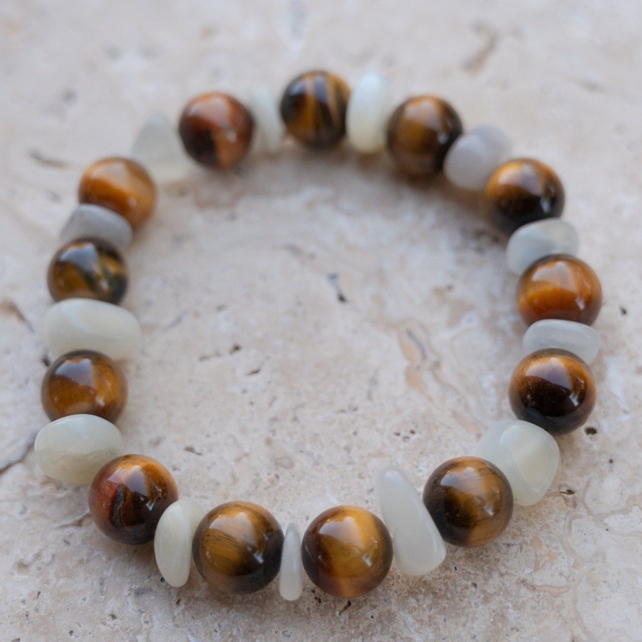 Men's Inner Wisdom Bracelet - Spiritual Healing & Positive Energy Stone Beads for Meditation, Yoga & Mindfulness - Perfect Gift for Men