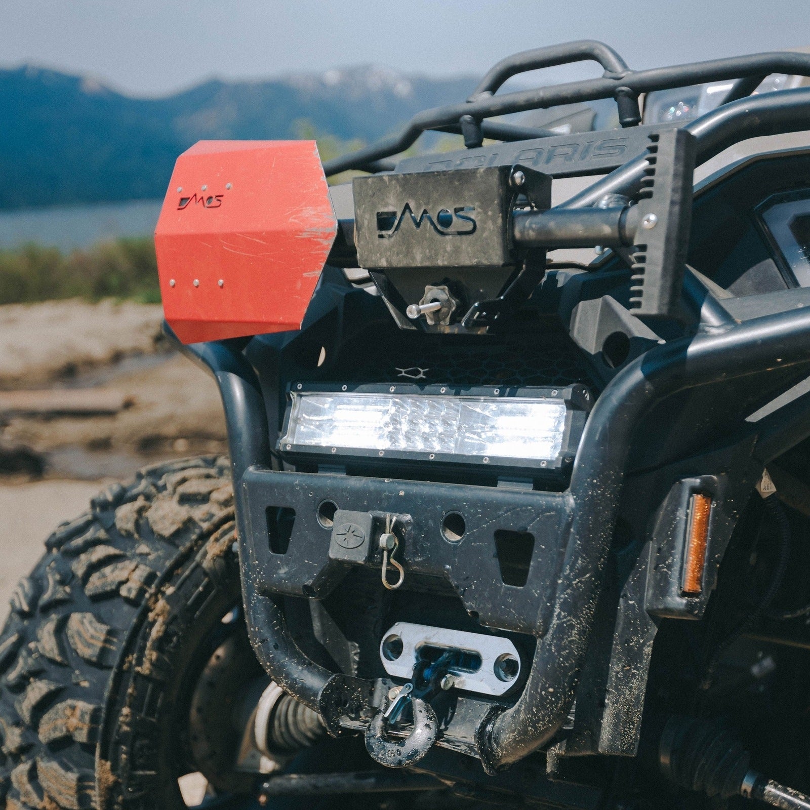 DMOS Universal Shovel and Axe Mount - Heavy Duty Multi-Tool Carrier for Trucks, ATVs & UTVs | Perfect for Off-Road Adventures, Camping & Emergency Preparedness