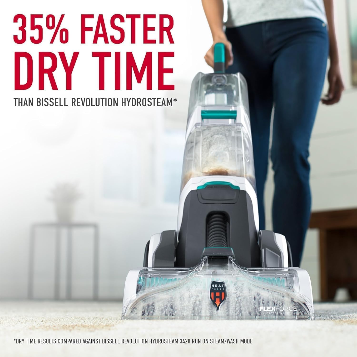 Hoover SmartWash+ Automatic Carpet Cleaner Machine with 64 oz Carpet Cleaning Solution - Deep Cleaning for Carpets & Upholstery - Perfect for Home, Office & Pet Stain Removal (Model FH52000 + AH31924)