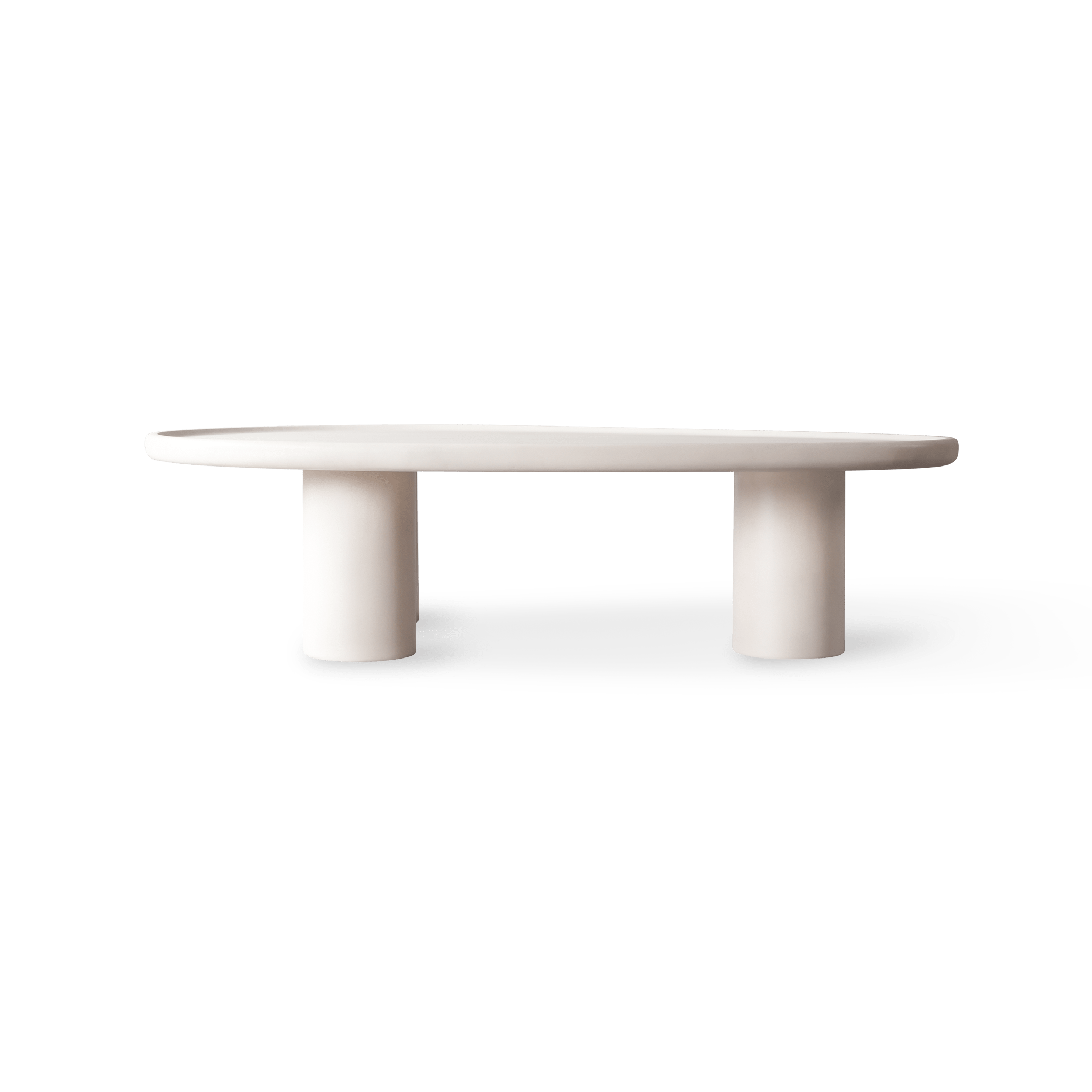 Scala Modern Almond-Shaped Coffee Table - Mid-Century Style Living Room Furniture for Small Spaces - Perfect for Sofa, Lounge & Home Decor