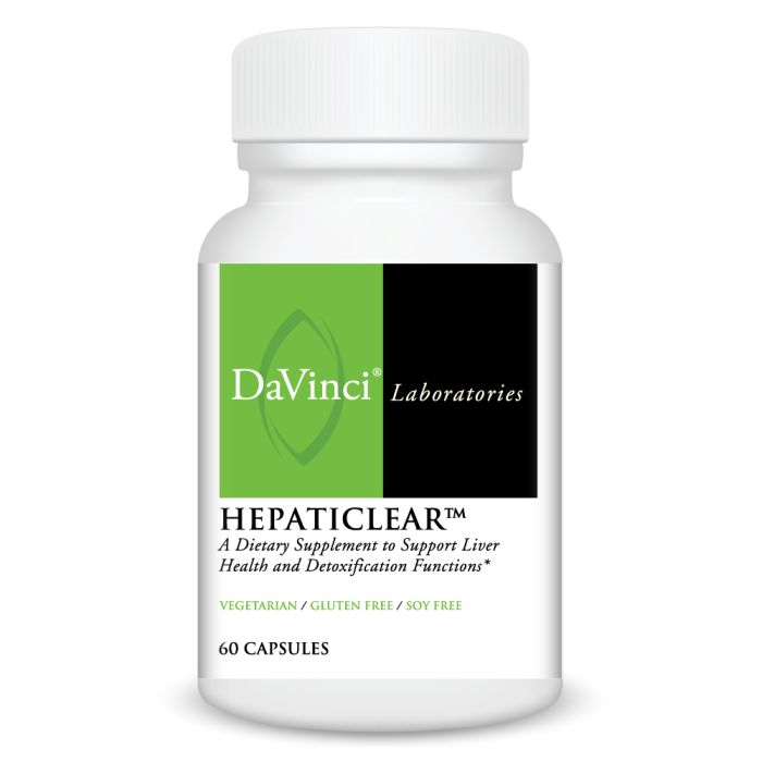 Davinci Labs Hepaticlear Liver Support Supplement - Natural Detox & Liver Cleanse for Optimal Health - Supports Digestion & Energy - Perfect for Daily Wellness & Detox Routine