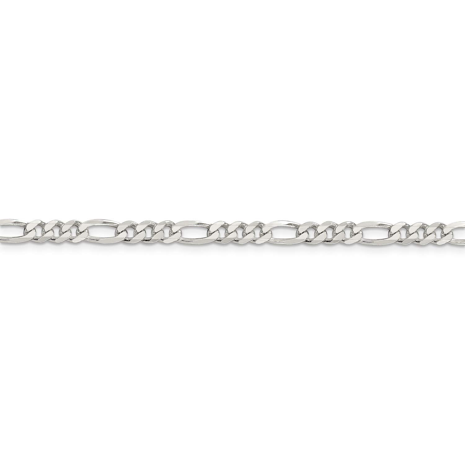 925 Sterling Silver Figaro Chain Necklace, Bracelet or Anklet - Durable Jewelry for Men & Women - Perfect for Gifts, Everyday Wear & Special Occasions