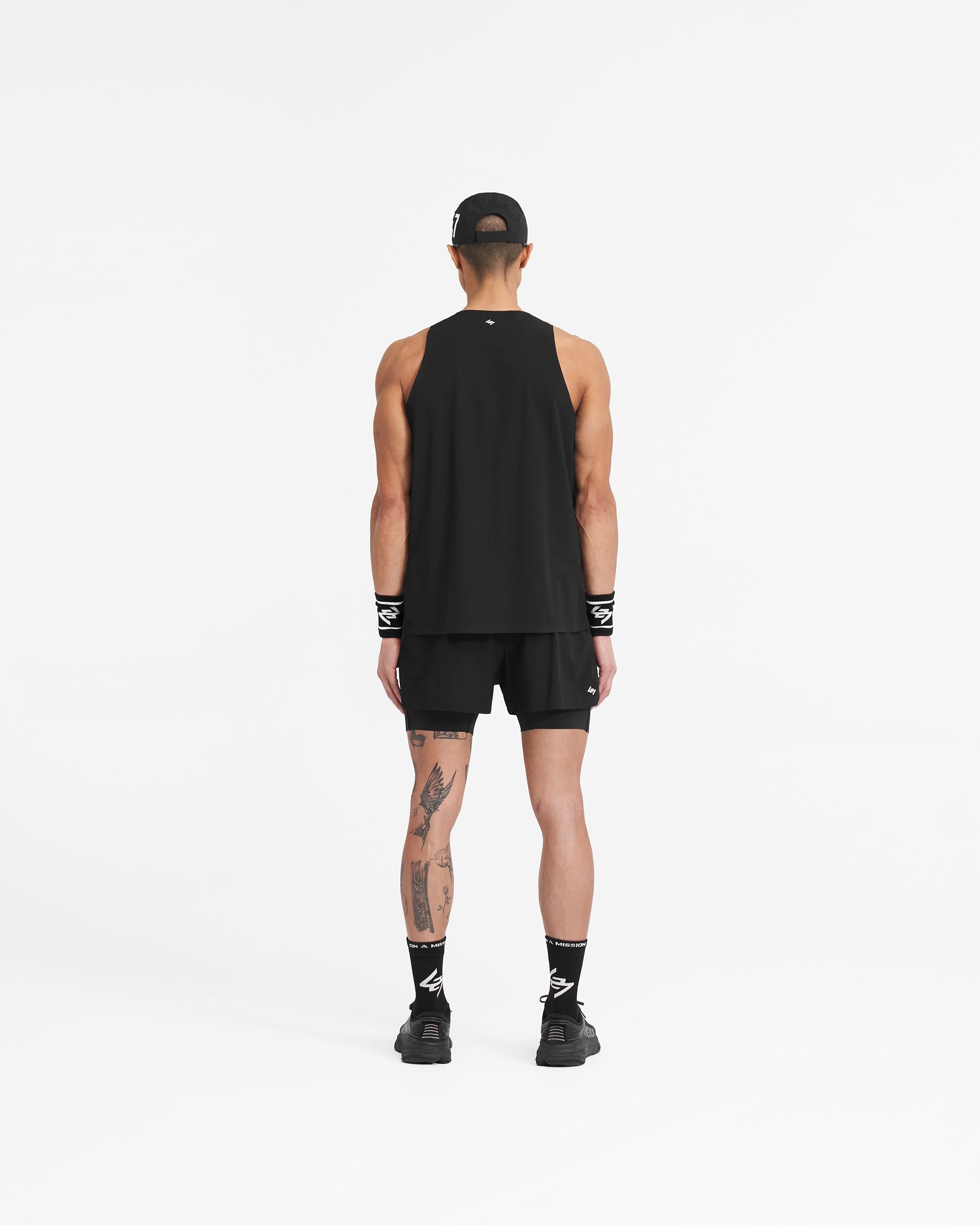 247 Trail Short - Jet Black - Lightweight & Breathable Hiking Shorts for Men - Perfect for Outdoor Adventures, Camping & Running