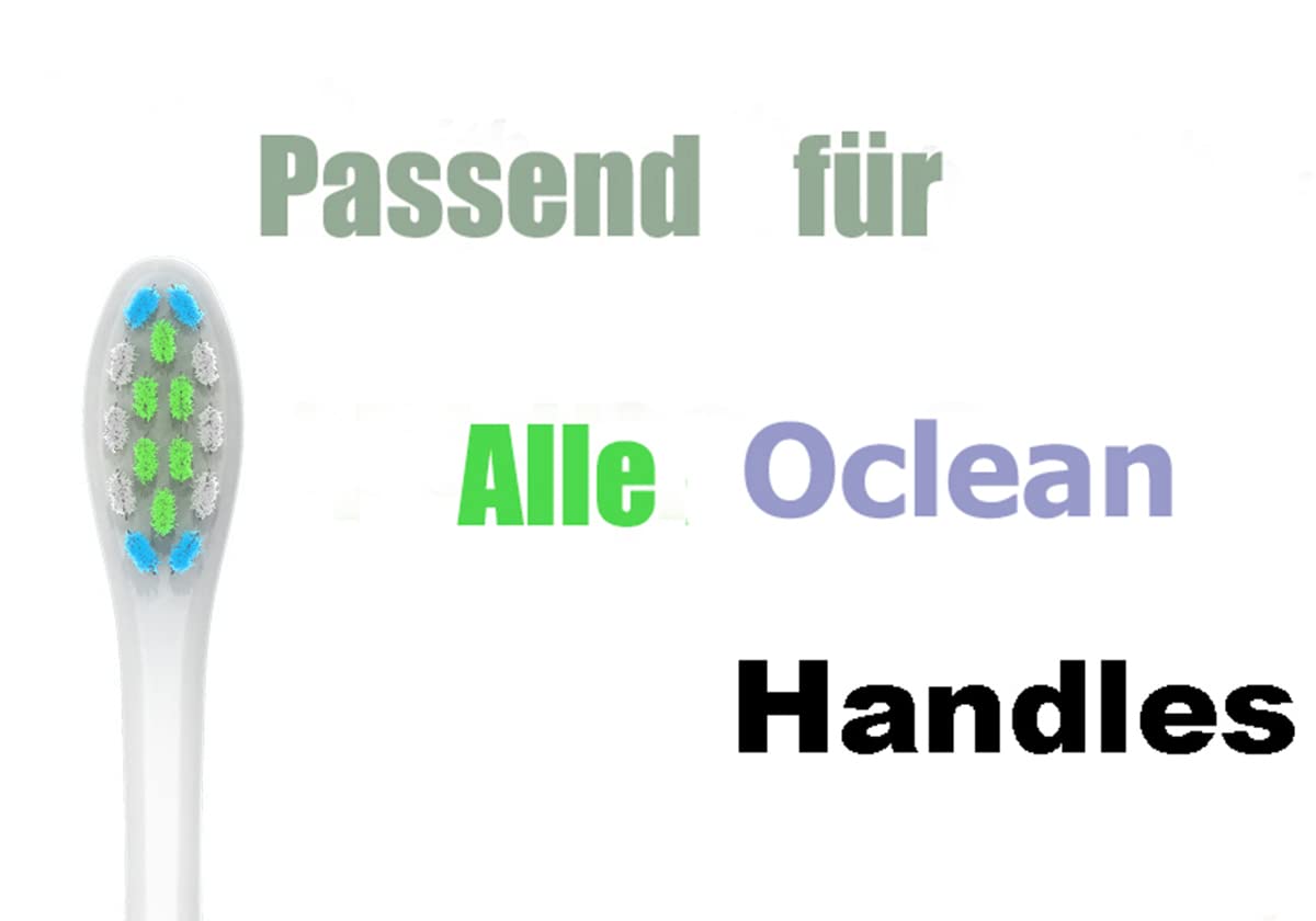 10 Pack Replacement Brush Heads for Oclean Electric Toothbrush - Compatible with AllenOclean Models - Soft Bristles for Gentle Cleaning - Perfect for Travel, Home & Daily Oral Care