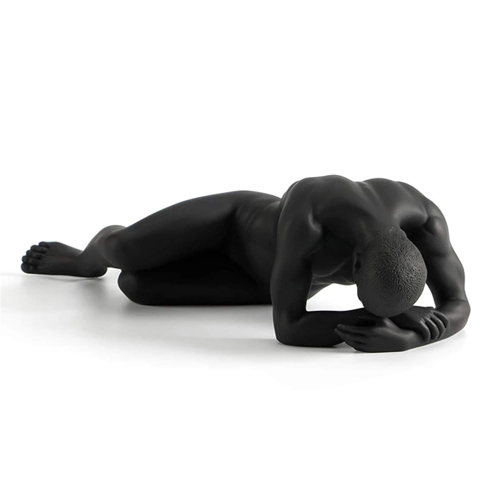 LILOVE Resin Nude Male Sculpture - Handcrafted Masculine Art Statue for Home Decor, Office Desk, Birthday Gift & Collectible | Modern Body Art Figurine for Living Room, Study, or Gallery Display