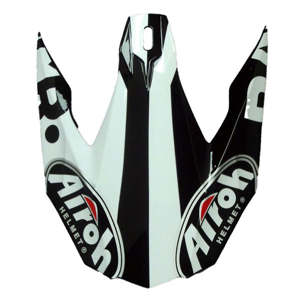 Airoh Peak For Twist Racer Motorcycle Helmet - Black/White - Lightweight & DOT Approved for Street Racing & Urban Riding