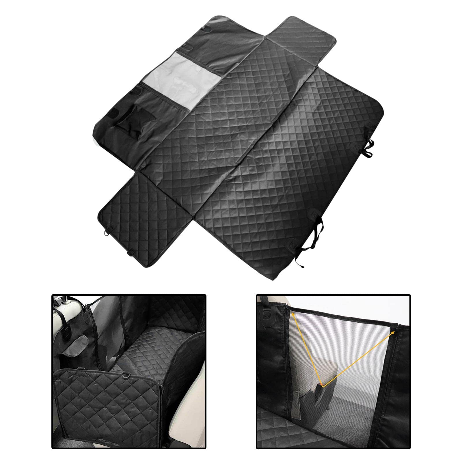GAH Dog Car Seat Cover - Waterproof Pet Back Seat Protector for Travel, Van & Truck - Durable Hammock Style Boot Mat for Dogs - Perfect for Road Trips & Outdoor Adventures