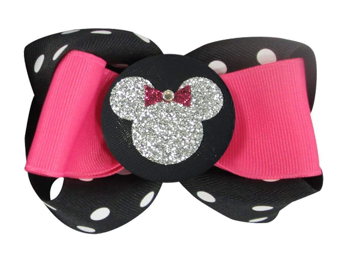 Red Minnie Mouse Hair Bow for Girls - Cute Disney-Inspired Hair Accessory for Parties, School, and Everyday Wear