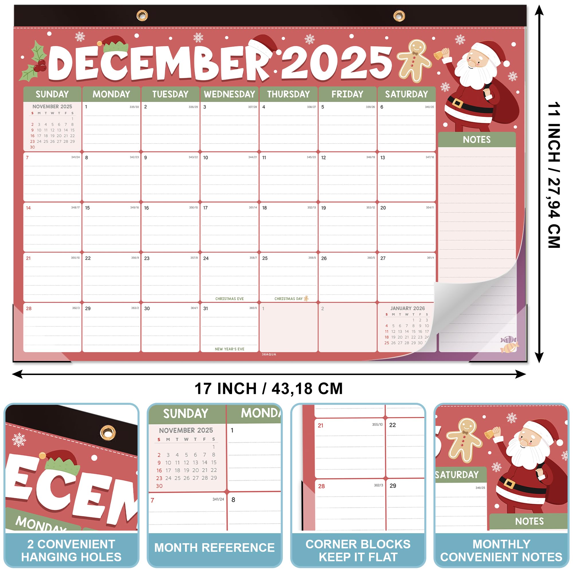 2025-2026 Large Desk Calendar (17