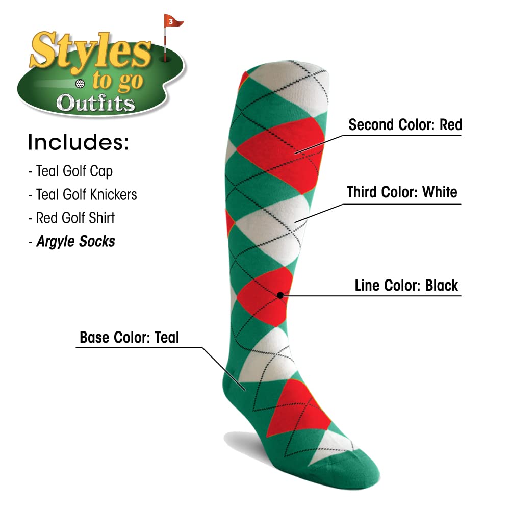 Styles To Go - Men's Complete Golf Outfit Set with Polo Shirt, Cap & Socks - Perfect for Golf Tournaments, Driving Range & Casual Wear