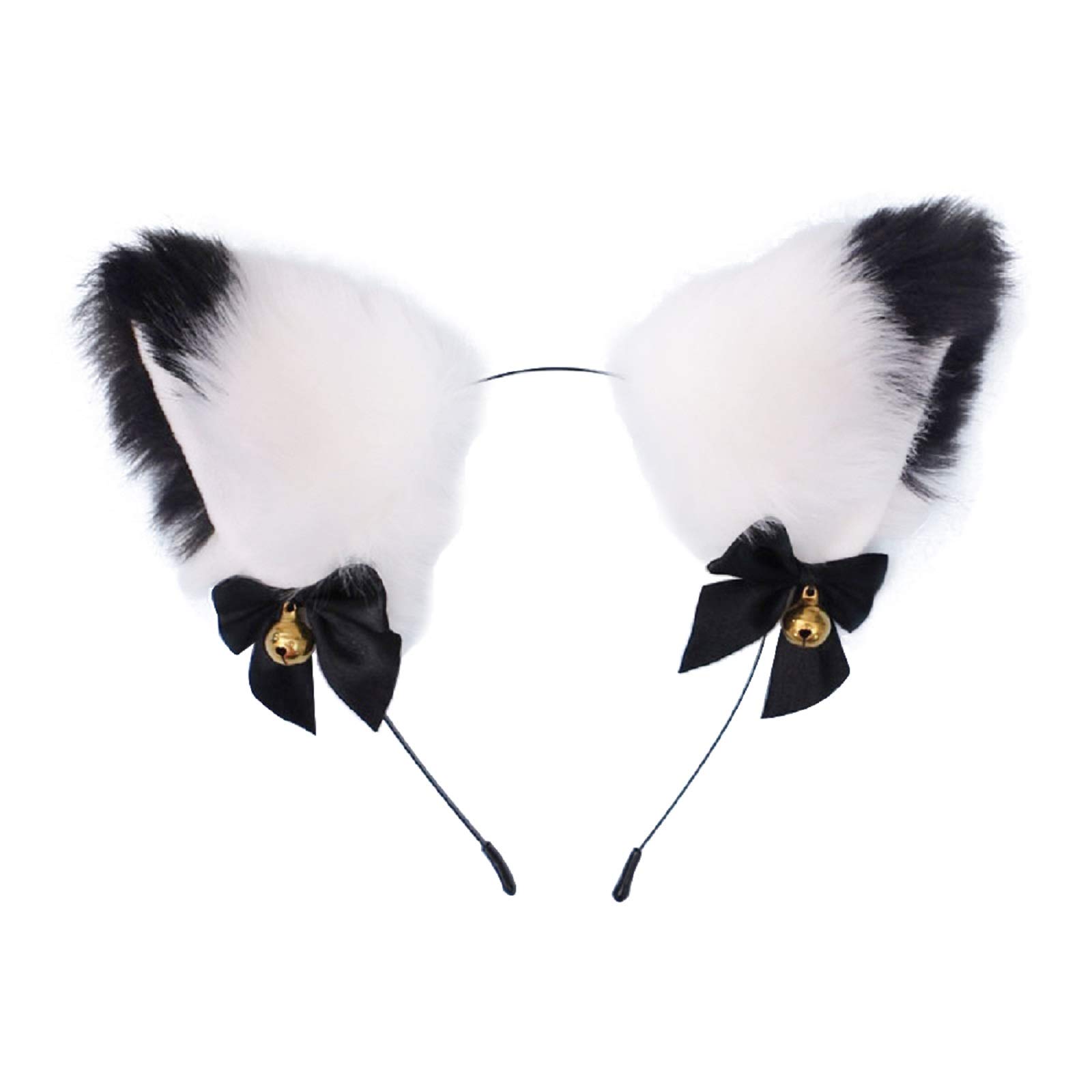 Fxaelian Animal Fox Cat Dog Ears Headband - Cute Fluffy Cosplay Costume Accessories for Halloween, Christmas Parties, Cosplay Events & TikTok Videos