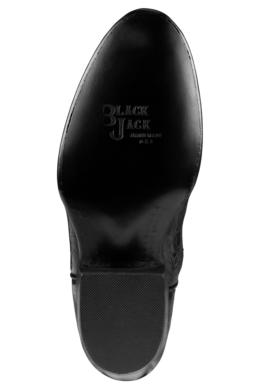 Premium Black Jack Select Caiman Belly Cowboy Boots - Genuine Exotic Leather Western Boots for Men | Perfect for Rodeo, Country Music Festivals & Western Fashion