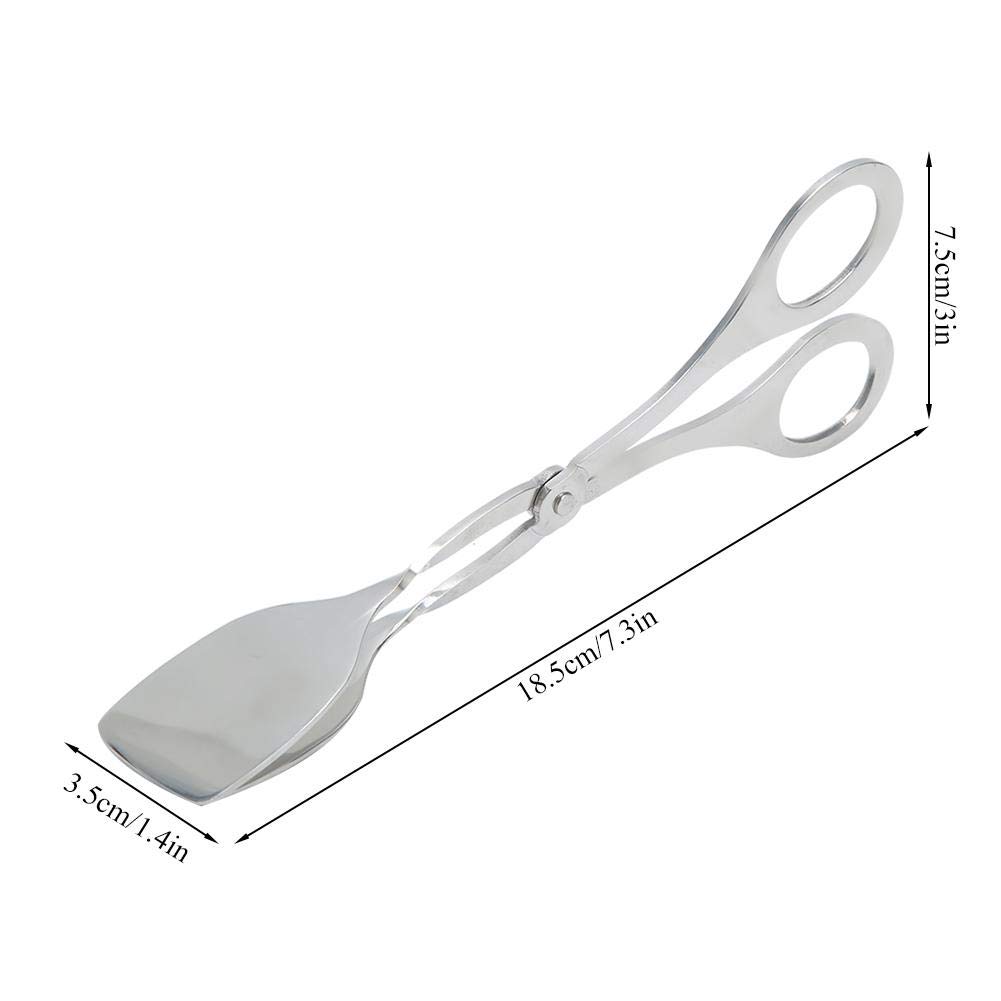 Stainless Steel Scissor Cooking Tongs - Durable BBQ Clip for Baking, Bread, Steak, and Kitchen Serving - Perfect for Grilling, Buffet, and Home Cooking