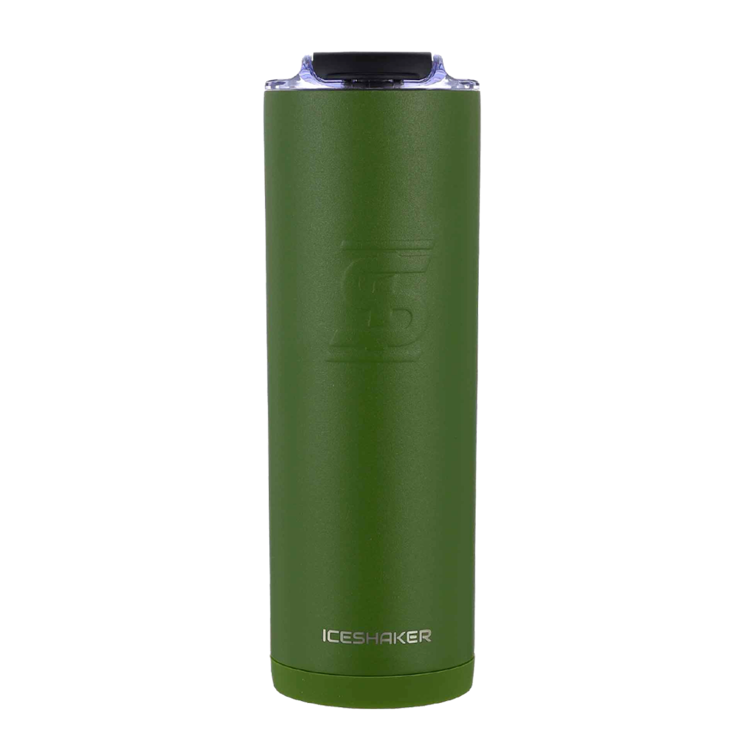 Custom 20oz Skinny Tumbler with Lid & Straw - Insulated Stainless Steel Green Travel Mug for Coffee, Tea & Cold Drinks - Perfect for Office, Gym, Hiking & Outdoor Activities