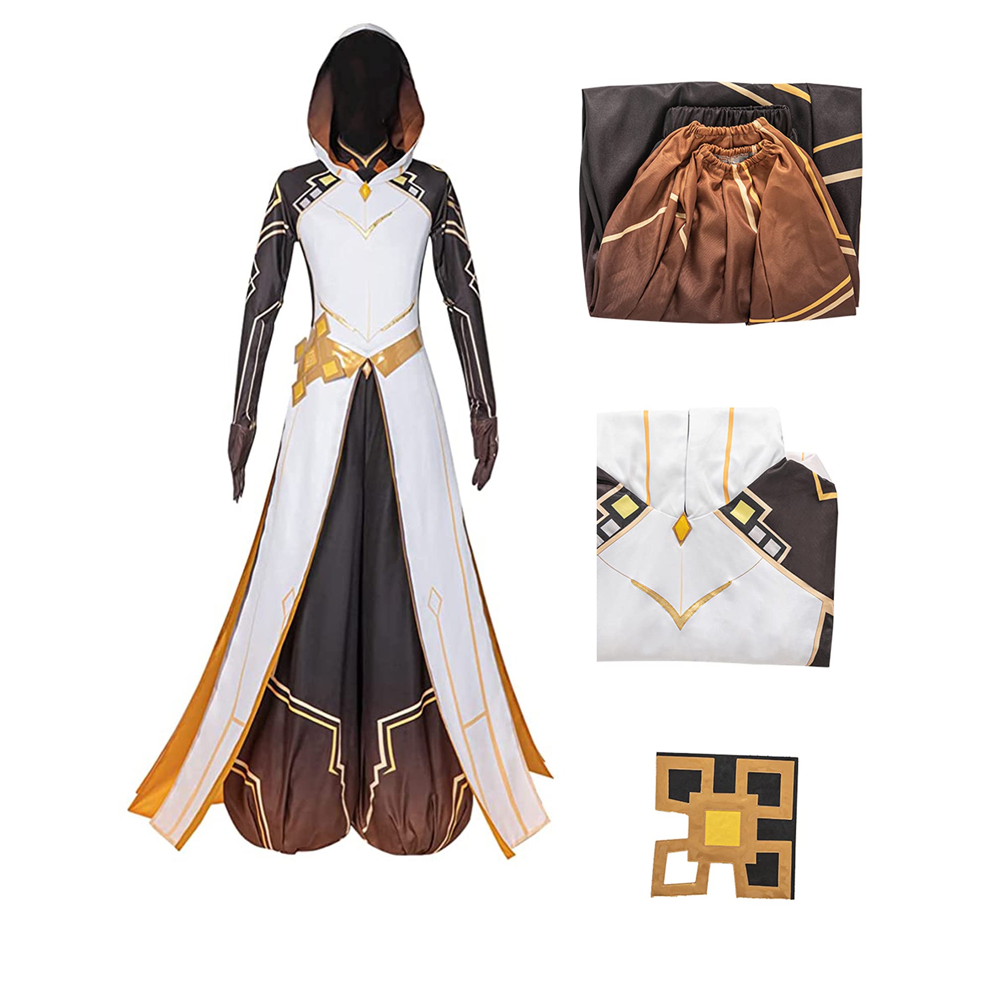 Albedo Cosplay Costume Full Set - Halloween Anime Role Play Outfit for Adults | Perfect for Halloween Parties, Anime Conventions & Cosplay Events