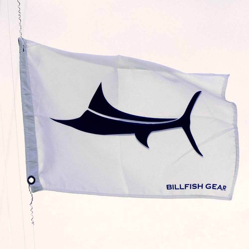 Premium Blue Marlin Fishing Flags - 10 Pack White Billfish Gear for Offshore Sport Fishing & Tournament Decor