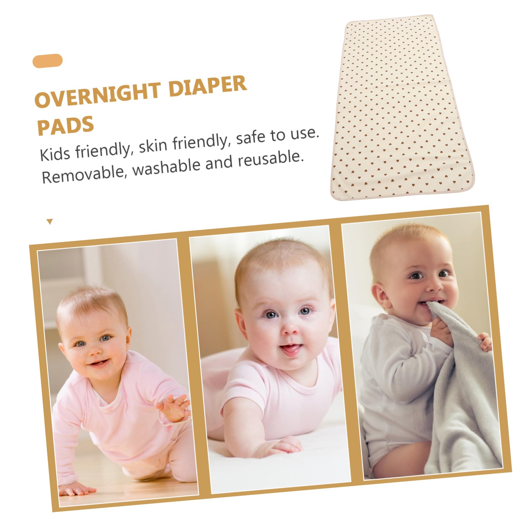 GLEAVI Washable Toddler Bed Mattress - Breathable Cotton Waterproof Pee Pad for Kids & Baby Bedwetting Protection - Perfect for Daycare, Travel & Home Use