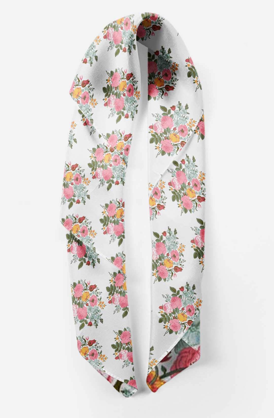 Bimba Pure Silk Printed Head Bandanas & Summer Neck Scarves - Stylish Hair Accessories & Fashionable Wrap for Women - Perfect for Outdoor Activities, Travel, and Beach Days