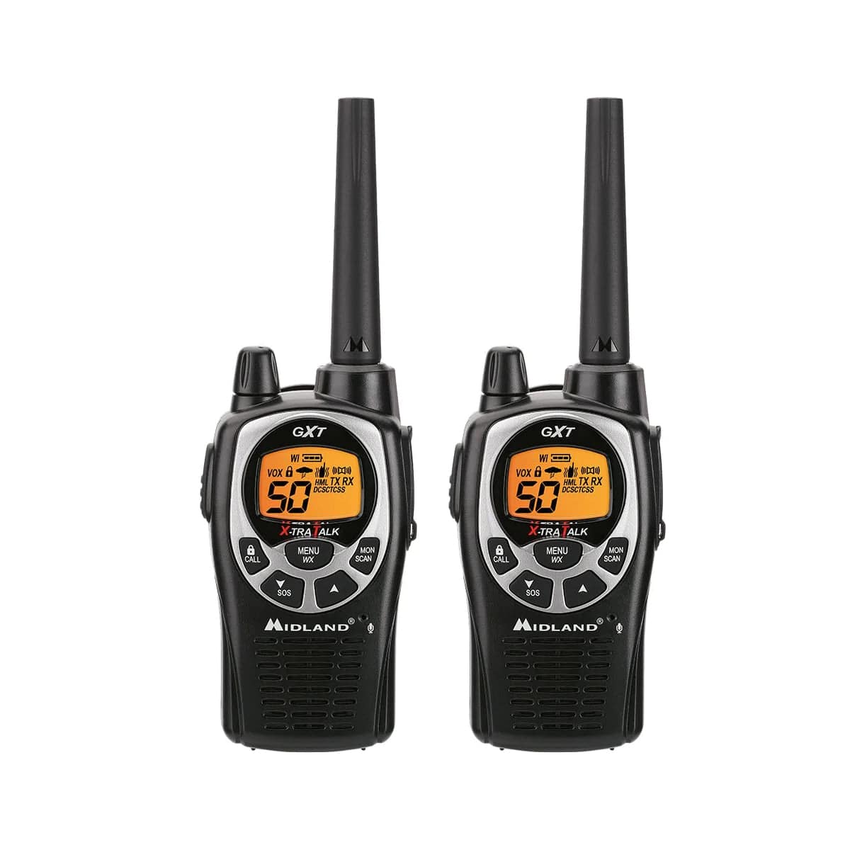 Midland GXT1000VP4 Two-Way Radios (2 Pack) - Long Range Walkie Talkies for Outdoor Adventures, Hiking, Camping & Emergency Communication
